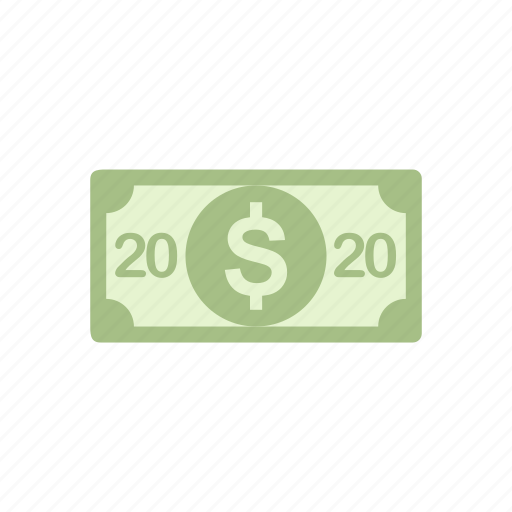 Bill, dollars, twenty, twenty dollar icon - Download on Iconfinder