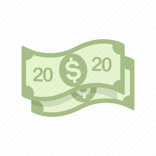 Money, twenty, twenty dollars, cash icon - Download on Iconfinder