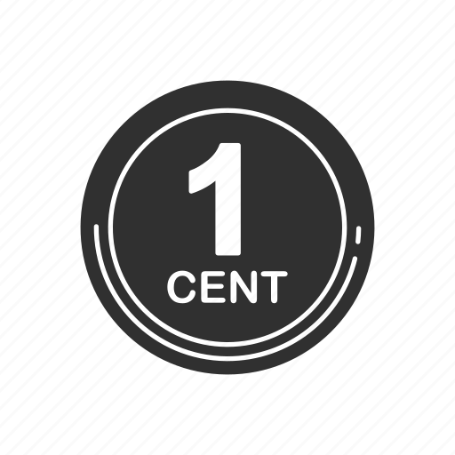 Coin, currency, money, one cent icon - Download on Iconfinder