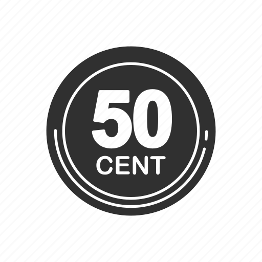 Coin, currency, fifty cents, money icon - Download on Iconfinder