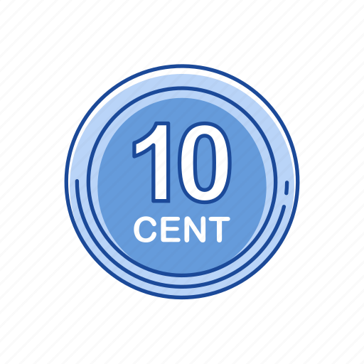 Cents, coins, money, ten cents icon - Download on Iconfinder