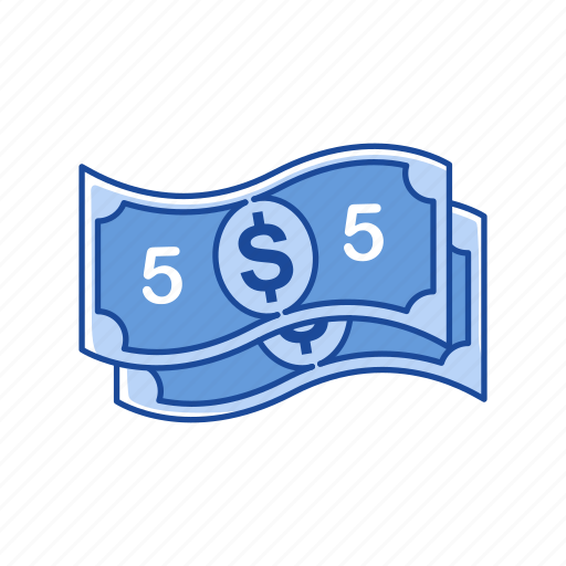 Cash, five dollars, money, dollar bill icon - Download on Iconfinder