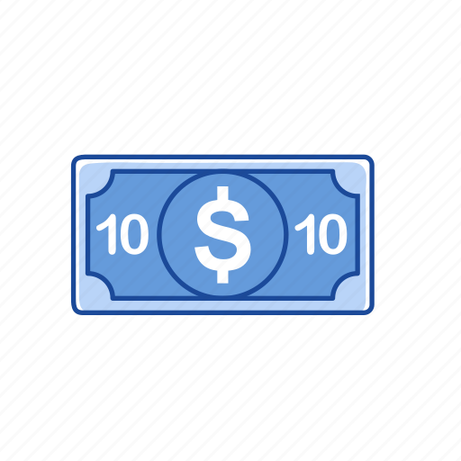 Bills, cash, money, ten dollars icon - Download on Iconfinder