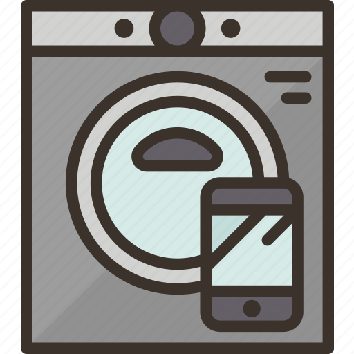 Washing, machine, laundry, domotics, assistant icon - Download on Iconfinder