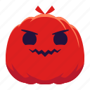 pumpkin, face, evil, smiling, emotion, emoji, halloween