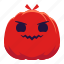 pumpkin, face, evil, smiling, emotion, emoji, halloween 