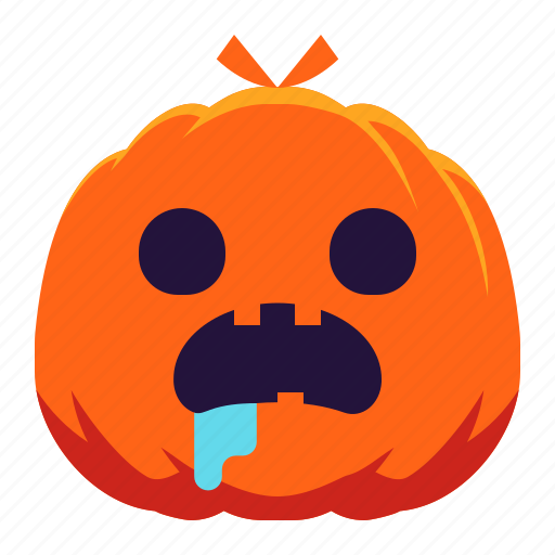 Pumpkin, face, hungry, emotion, emoji, halloween, spooky icon - Download on Iconfinder