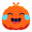 pumpkin, face, laugh, lol, funny, emotion, emoji, smiley 