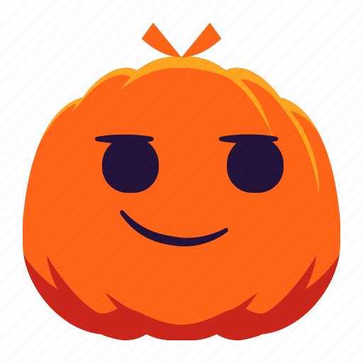Pumpkin, face, underestimate, emotion, emoji, halloween, feeling icon - Download on Iconfinder