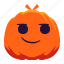 pumpkin, face, underestimate, emotion, emoji, halloween, feeling 