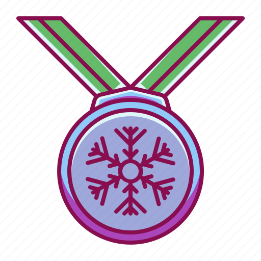 Achievement, medal, snowflake, sport, winter icon - Download on Iconfinder