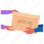 giving, donation, box, hands, offerings 