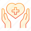 hand, heart, donate, care, hope, donor, love, palm, health 