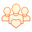 heart, love, team, teamwork, partnership, user, health, group, people 