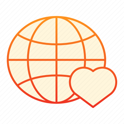 Heart, planet, global, love, earth, environment, globe icon - Download on Iconfinder