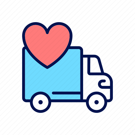 Donation, transportation, truck, volunteering icon - Download on Iconfinder