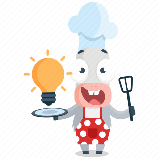 Cook, donkey, emoji, emoticon, idea, smiley, sticker icon - Download on Iconfinder