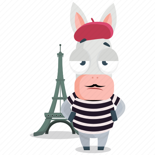 Donkey, emoji, emoticon, france, french, smiley, sticker icon - Download on Iconfinder