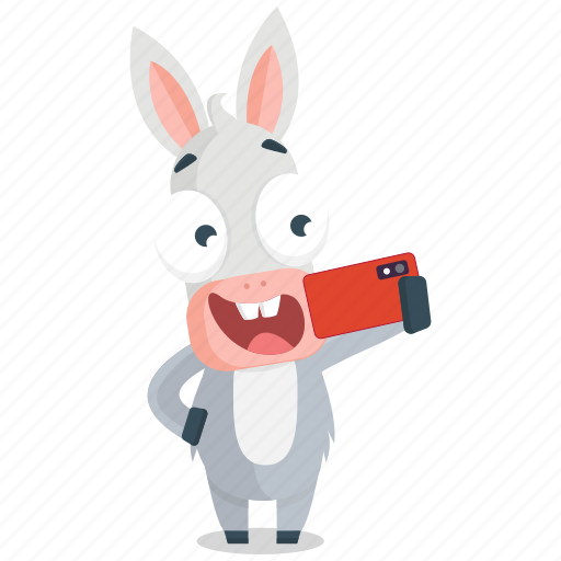 Donkey, emoji, emoticon, selfie, smiley, sticker icon - Download on Iconfinder