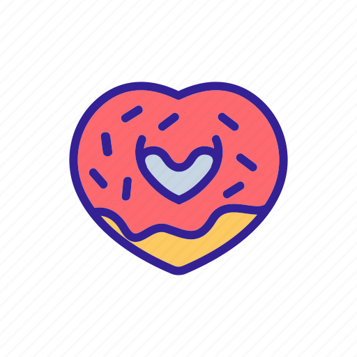 Bitten, breakfast, chocolate, coconut, crumbs, donut, sweet icon - Download on Iconfinder