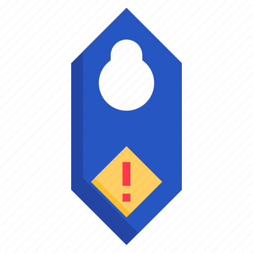 Door, hanger, miscellaneous, knob, sign, do, not icon - Download on Iconfinder