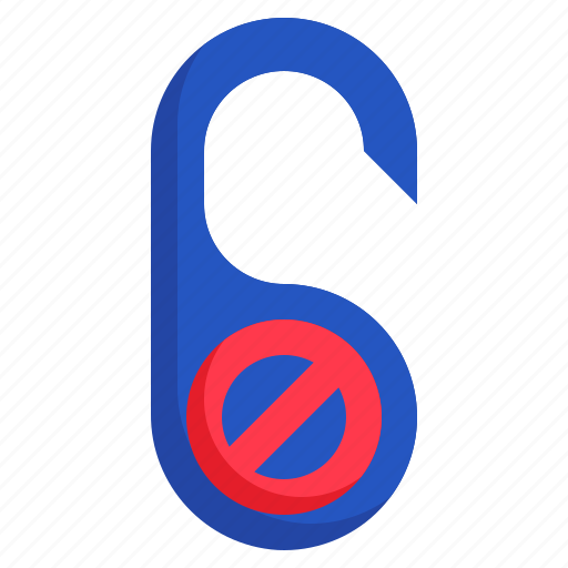 Door, hanger, miscellaneous, knob, sign, do, not icon - Download on Iconfinder
