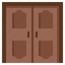 double, doors, furniture, household, entrance, two 
