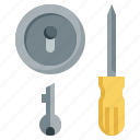 lock, repair, tools, door, screwdriver, maintenance 