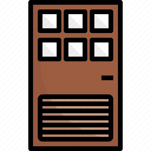 Door, entrance, furniture, glass, home, office, room icon - Download on Iconfinder