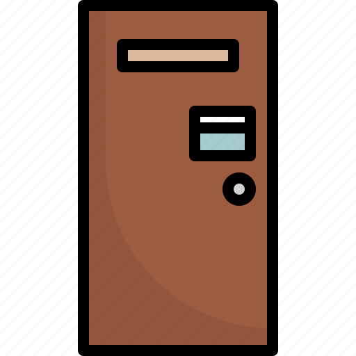 Condominium, entrance, furniture, home, password, room, security icon - Download on Iconfinder