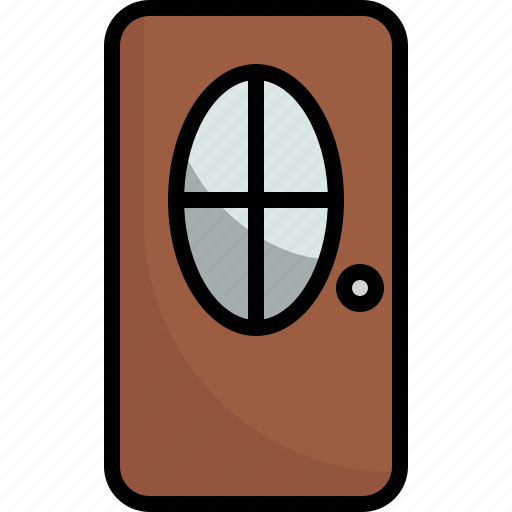 Door, entrance, furniture, home, luxury, room, wood icon - Download on Iconfinder