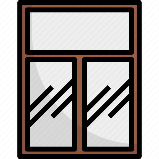 Frame, glass, home, interior, tall, wall, window icon - Download on Iconfinder