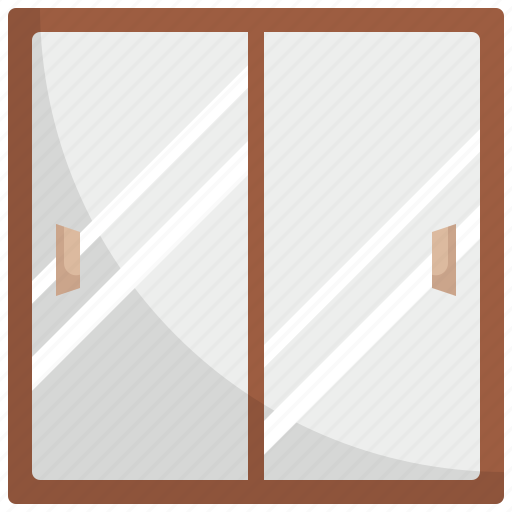 Door, furniture, home, interior, room, sliding, window icon - Download on Iconfinder