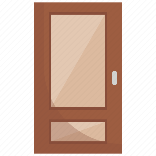 Door, entrance, furniture, home, interior, room, wood icon - Download on Iconfinder
