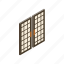 design, door, double, isolated, isometric, japanese, traditional 