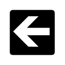 arrow, left, rectangle