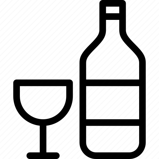 Alcohol, bottle, drink, glass, liquor icon - Download on Iconfinder