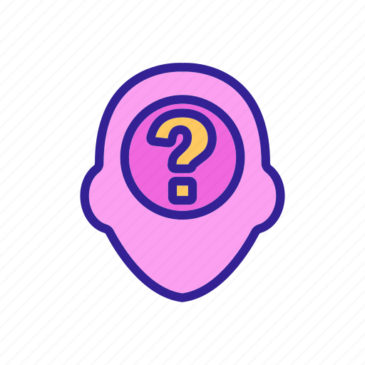 Ask, contour, doubt, mark, problem, question icon - Download on Iconfinder