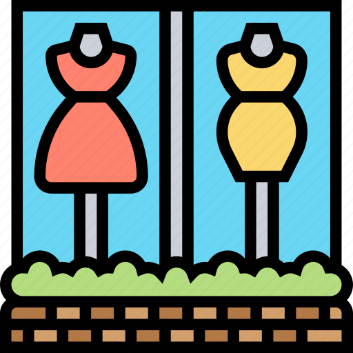 Shop, window, dress, display, clothes icon - Download on Iconfinder
