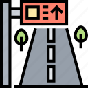 street, sign, direction, highway, traffic