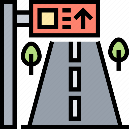 Street, sign, direction, highway, traffic icon - Download on Iconfinder