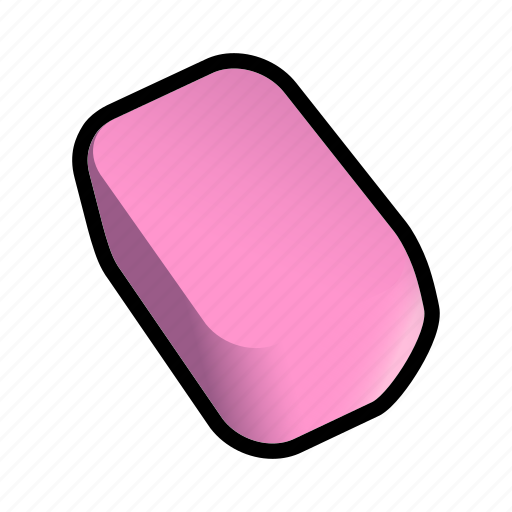 pink eraser clipart