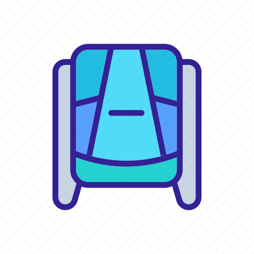 Accessory, backpack, bag, drawstring, geometric, rectangular, textile icon - Download on Iconfinder