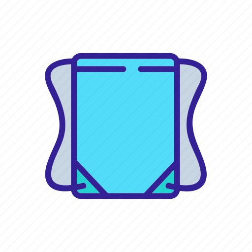 Accessory, backpack, bag, drawstring, rectangular, textile, travel icon - Download on Iconfinder