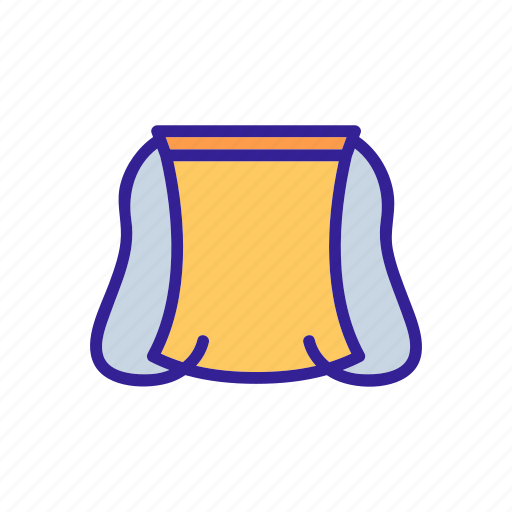 Accessory, backpack, bag, drawstring, ropes, skinny, textile icon - Download on Iconfinder