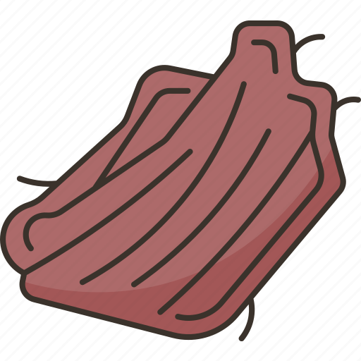 Jerky, beef, dried, smoked, snack icon - Download on Iconfinder