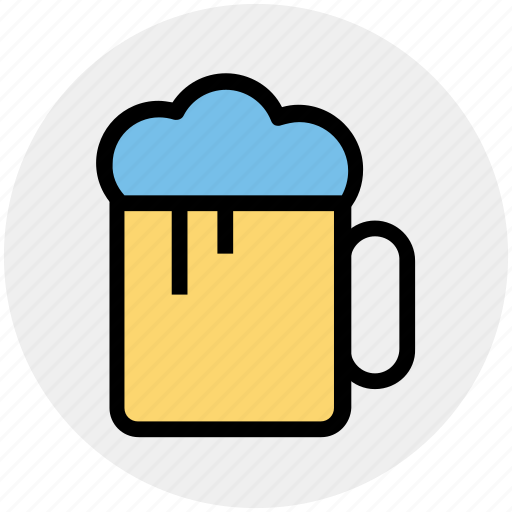 Alcohol, alcoholic beverage, ale, beer mug, cold beer, mug of beer icon - Download on Iconfinder