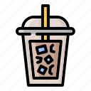 iced, coffee, cup, cold, cappuccino, drink, ice, cafe