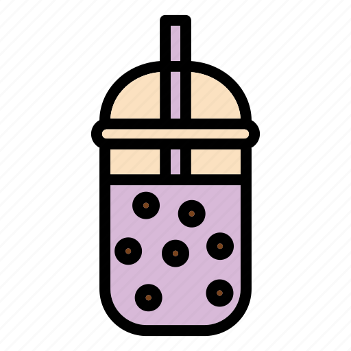 Bubble tea, drink, beverage, tea, cup, bubble, milk-tea icon - Download on Iconfinder