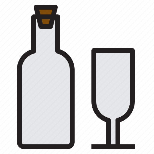 Bottle, delicious, drink, glass, hot, ice, wine icon - Download on Iconfinder